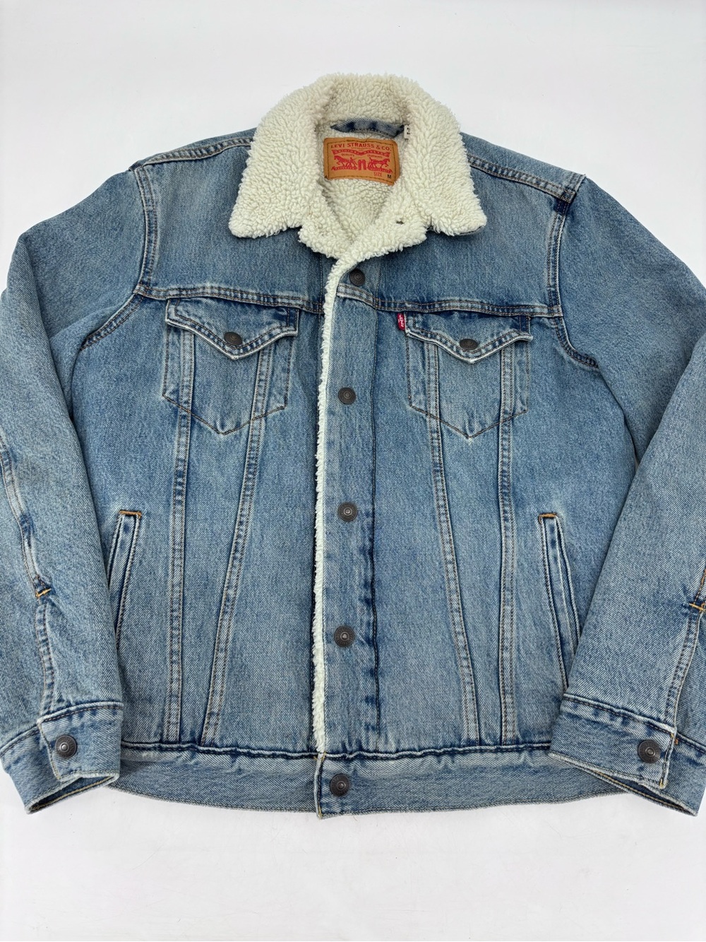 Levi's Vintage Y2K Men's OG Sherpa Trucker Jacket Denim
